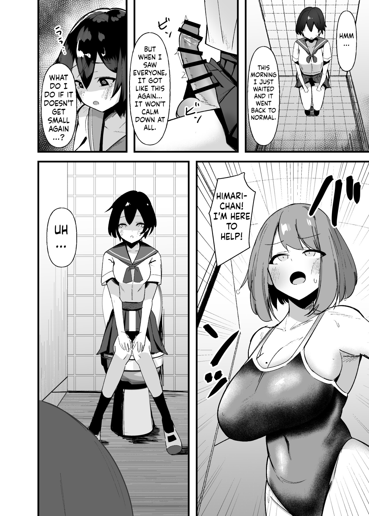 Hentai Manga Comic-Futanari-chan doesn't want to get an erection!-Read-7